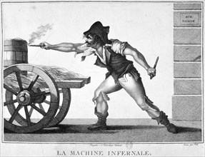 'The Explosive Device', 24 December, 1800, 19th century. Artist: Unknown