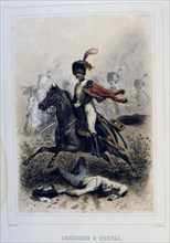 'Chasseurs à Cheval', (light cavalry), 1859.  Artist: Auguste Raffet