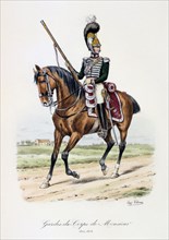'Gardes-du-Corps de Monsieur', 1820-24. Artist: Eugene Titeux