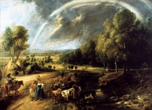 'Landscape With A Rainbow', c1630. Artist: Peter Paul Rubens