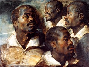 'Studies of the Head of a Negro', 17th century. Artist: Peter Paul Rubens