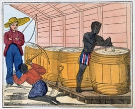 'The Blackman's Lament on how to make Sugar', 1813. Artist: Amelia Alderson Opie