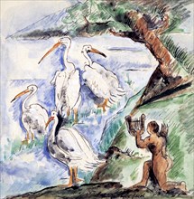 'Orpheus with the Pelicans', c1900-1944. Artist: Max Jacob