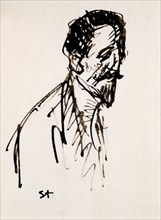 'Portrait of Jehan Rictus', 20th Century. Artist: Theophile Alexandre Steinlen