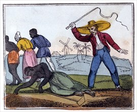 'The Exhausted Slave Whipped', 1826. Artist: Unknown