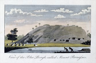 'View of the Blue Bergh called, Mount Parnassus', 1813. Artist: John Gabriel Stedman
