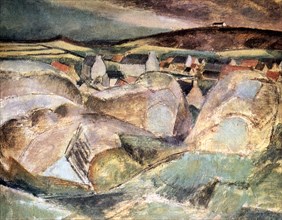 'Village among the Rocks', 1910. Artist: Henri Victor Gabriel Le Fauconnier