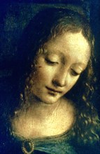 'Madonna of the Rocks' (detail), 1482-1486. Artist: Leonardo da Vinci