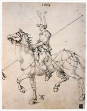 'Cavalier with Lance', 1502. Artist: Albrecht Dürer