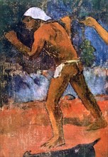 'Scene from Tahitian Life' (detail), 1896. Artist: Paul Gauguin