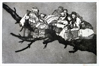 'Ridiculous Dream', 1819-1823. Artist: Francisco Goya