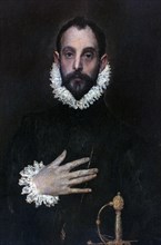 'A Nobleman with his Hand on his Chest', c1577-1584. Artist: El Greco
