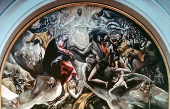 'The Burial of Count Orgaz' (detail), 1586-1588. Artist: El Greco