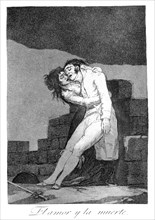 'Love and death', 1799. Artist: Francisco Goya