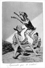 'Wait till you've been anointed', 1799. Artist: Francisco Goya