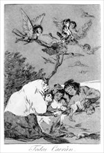 'All will fall', 1799. Artist: Francisco Goya