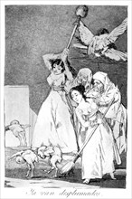 'There they go, plucked', 1799. Artist: Francisco Goya