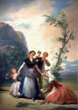 'The Florists or Spring', 1786. Artist: Francisco Goya