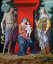 'The Virgin and Child with Saints', c1490-1505. Artist: Andrea Mantegna