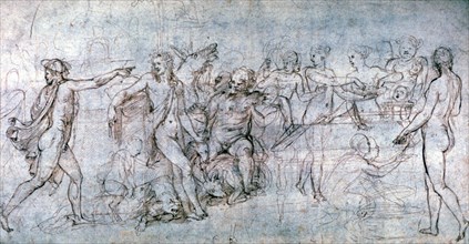 'Marriage Feast of Cupid and Pscyhe', c1520-1546. Artist: Giulio Romano