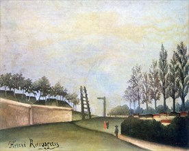 'View of the Fortifications to the left of the Gate of Vanves', 1909. Artist: Henri Rousseau