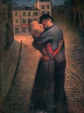 'The Kiss', c1879-1923. Artist: Theophile Alexandre Steinlen