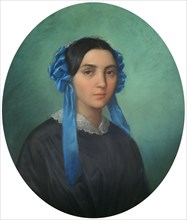 'Portrait of a Young Girl', 1843. Artist: Theophile Gautier
