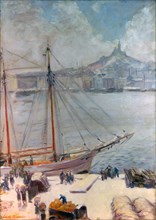'Marseille Quay', 1929. Artist: Emile Bernard