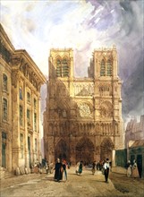 'The Cathedral of Notre Dame', 1836. Artist: Thomas Shotter Boys