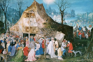 'Adoration of the Kings', 1598. Artist: Jan Brueghel the Elder