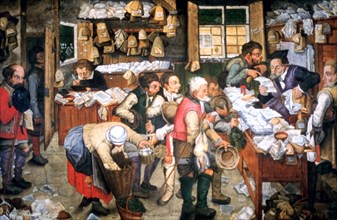 'Rent Day', c1584-1638. Artist: Pieter Brueghel the Younger