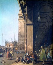 'Piazza San Marco and the Colonnade', 1756. Artist: Canaletto