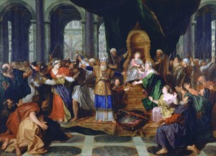 'Athaliah Expelled from the Temple', painted before 1697. Artist: Antoine Coypel