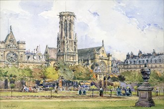 'Saint Germain l'Auxerrois', 1847-1908. Artist: John Fulleylove