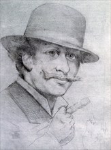 'Self-portrait by André Gill', 1883, (1927). Artist: Andre Gill