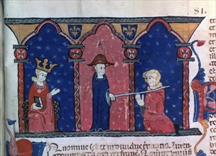 Raymond VII receives absolution, (c1296). Artist: Unknown
