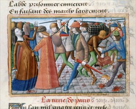 Massacre of the inhabitants of Paris, May 1413, (1484). Artist: Unknown