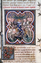 Entry of John II to Paris, July 1360, (1375-1379). Artist: Unknown