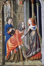 Curing of a hemiplegic, 15th century. Artist: Unknown