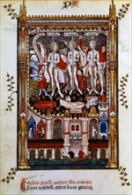 Flagellation of St Denis, St Rustic and St Eleutherius, 1317. Artist: Unknown