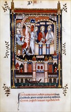 St Denis in chains, 1317. Artist: Unknown