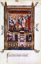 Sisinnius orders the arrest of St Denis, 1317. Artist: Unknown
