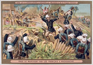 'The Capture of Marovoay by the French, Madagascar', 19th-20th century. Artist: Unknown