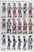 French Army; musketeers of Louis XIII, 17th century (19th century). Artist: Unknown