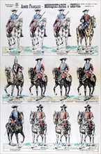 French Army; mounted musketeers, 17th century (19th century). Artist: Unknown