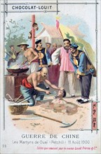 Martyrdom at Ouai (Petchili), China, Boxer Rebellion, 11 August 1900. Artist: Unknown