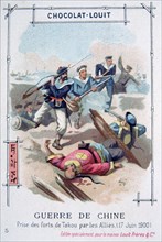 Attack on the forts of Taku by the Allies, Boxer Rebellion, China, 17 June 1900. Artist: Unknown