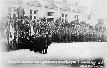 Reception for the Luxembourg Legionnaires, Luxembourg, 16 March 1919. Artist: T Wirol