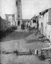 The ruins of a village in Lorraine, World War I, 1915. Artist: Unknown