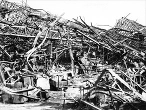 Renault factory destroyed by Allied bombing, Sevres, near Paris, 1940-1944. Artist: Unknown